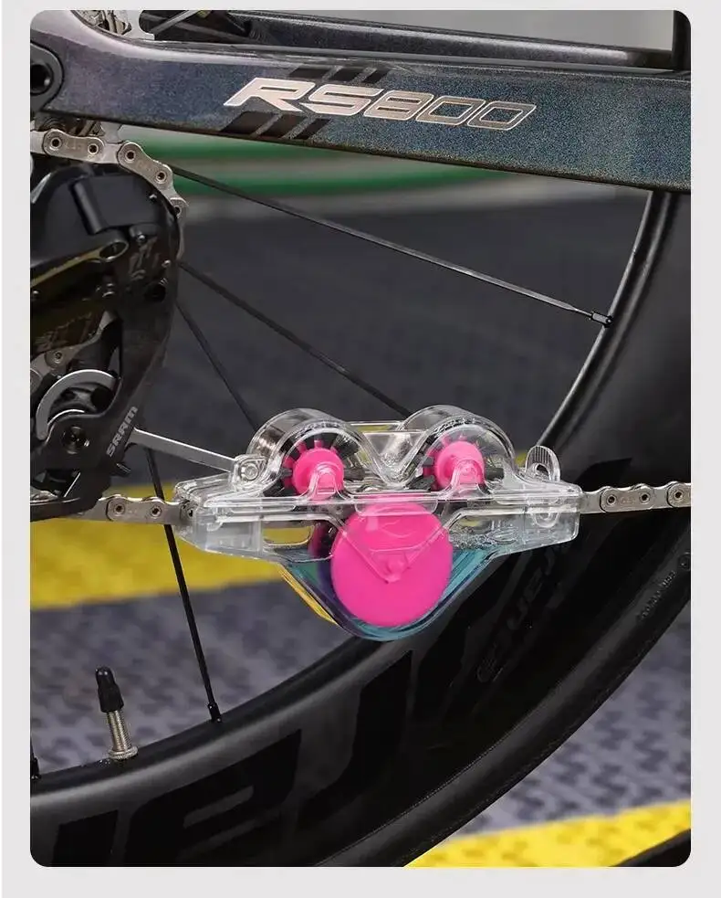 ESLNF Reiniger Reinigungsbürste Fahrrad-Waschset Schutzöl-Kettenreiniger für Mountainbike-Zubehör – Detail 11
