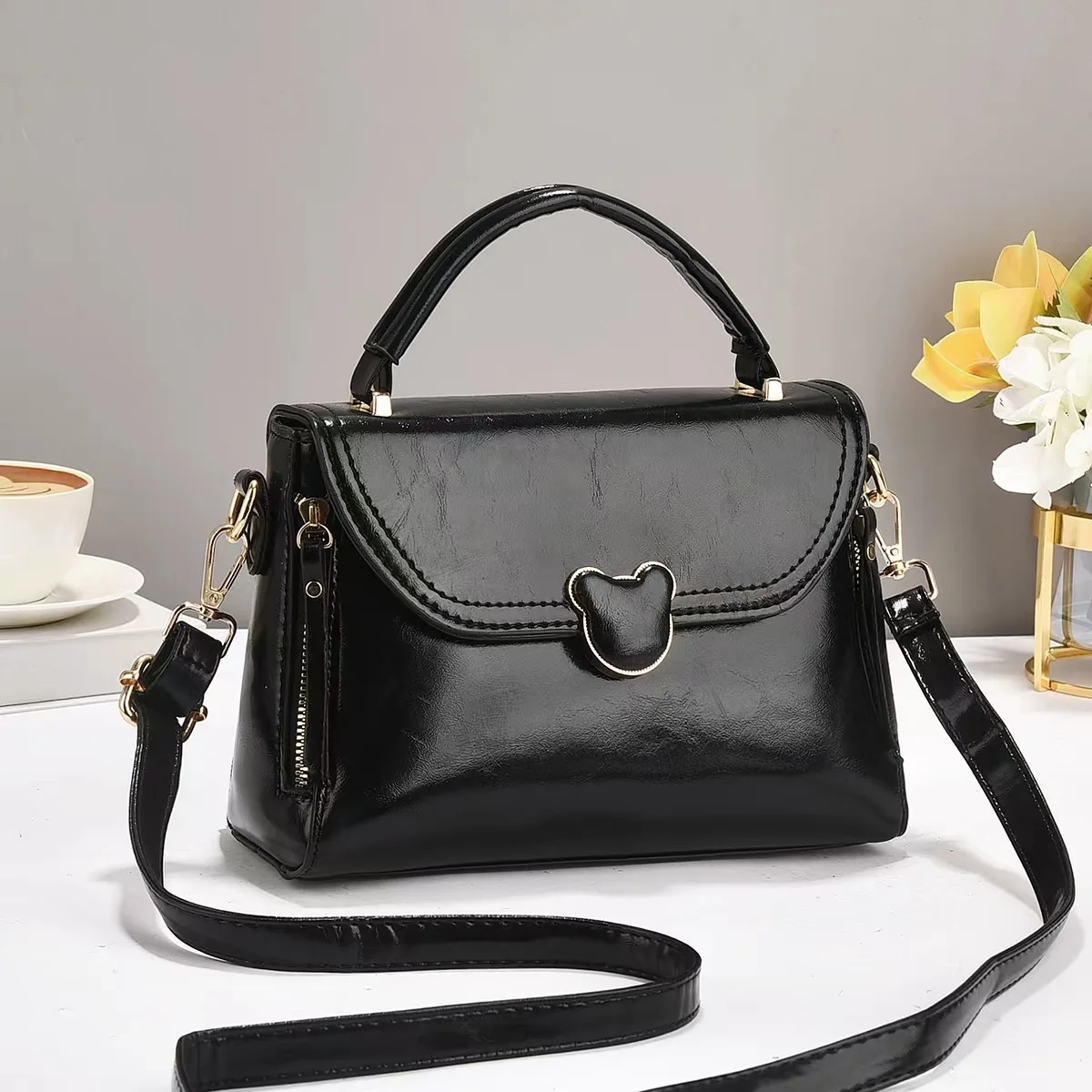 

High Quality Leather Shoulder Crossbody Bags for Women 2024 Ladies Luxury Designer Fashion Handbags Female Messenger Sac A Main
