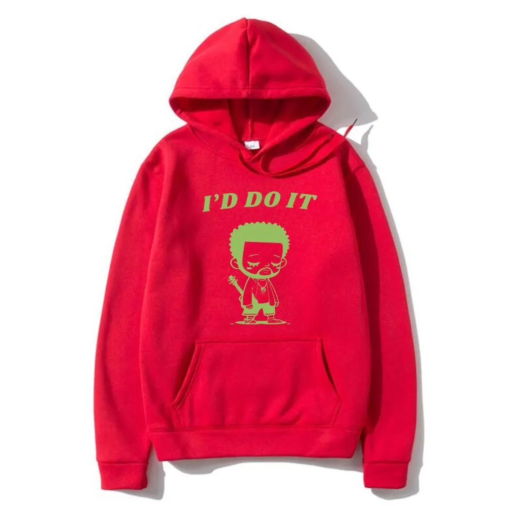 Funny I'd Do It Drake Meme Graphic Hoodie Men Women Hip Hop Rap Style Sweatshirt Men's Vintage Streetwear Male Oversized Hoodies