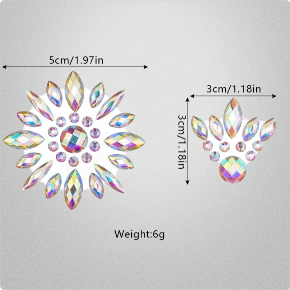 مهرجان الوجه جواهر حجر الراين ملصقات الهذيان حزب ماكياج العين الجسم الأحجار الكريمة الكريستال الوشم الذاتي لاصق الاكريليك النساء الملحقات