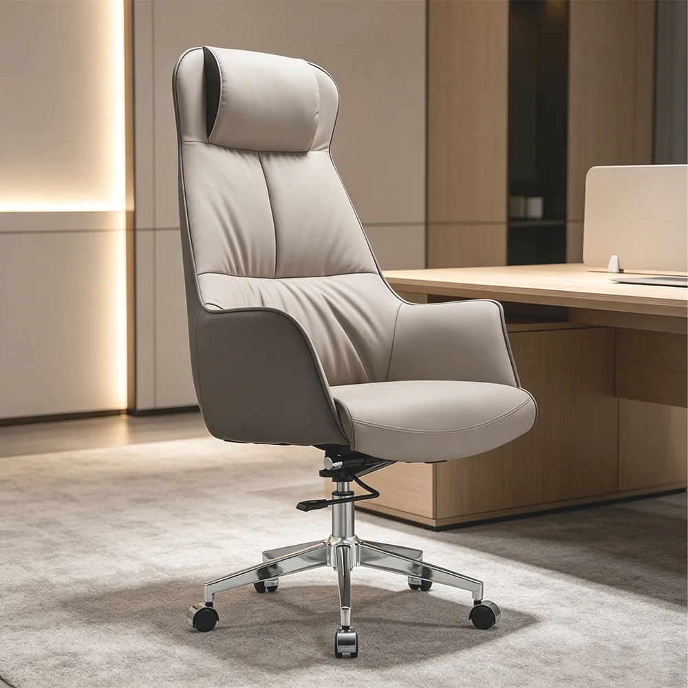 Office Sofa,B2B Contract Office Seating Supplier Modern CEO Studio Contemporary All-Upholstered Leather Swivel Ergonomic Execut