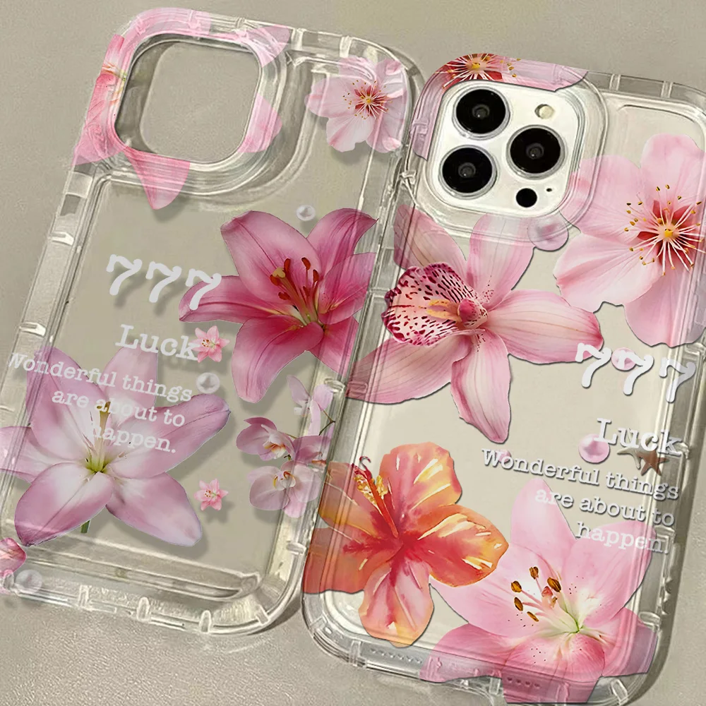 Flower Lily Hibiscus Print Phone Case for Samsung Galaxy A55 A35 A05S A15 A54 A34 A24 A14 A05 A04 A13 A73 A53 A33 A23 4G 5G