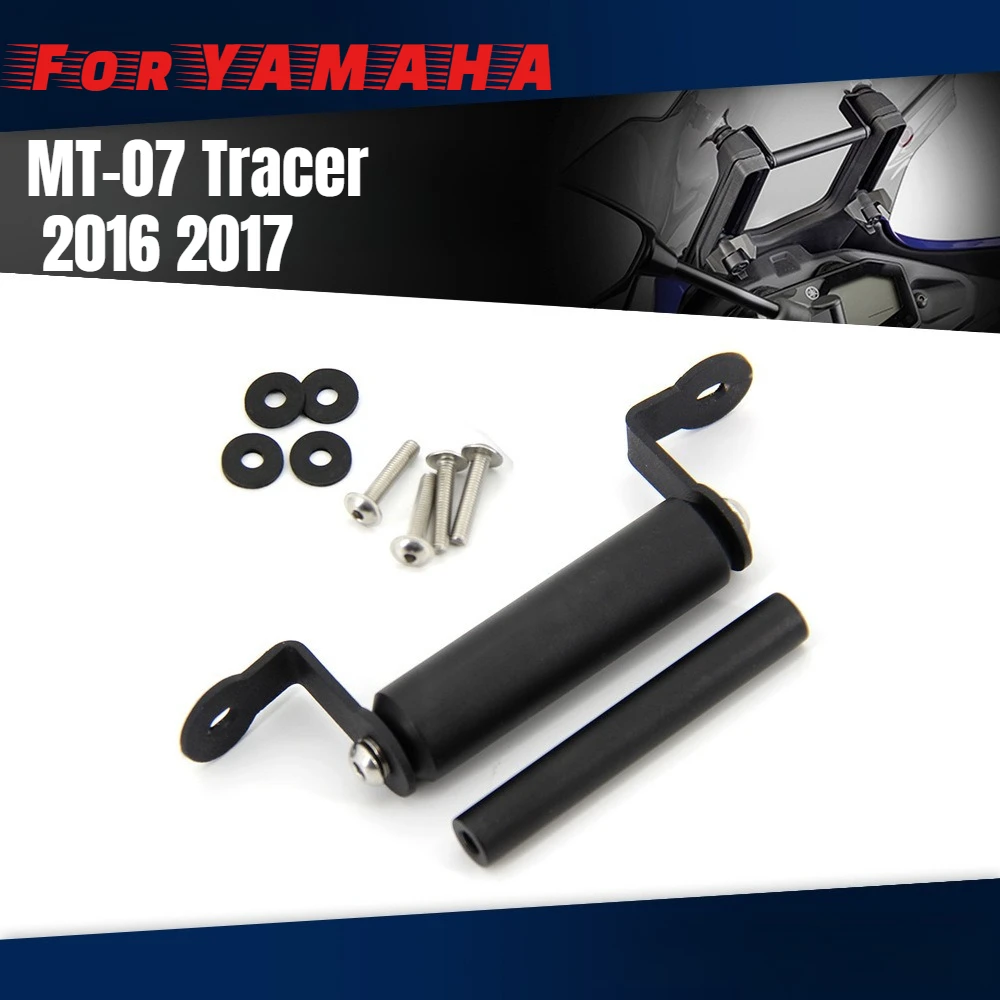 

For YAMAHA MT-07 Tracer 2016 2017 MT 07 Motorcycle GPS SMART PHONE Windshield Navigation GPS Plate Bracket Adapt Holder