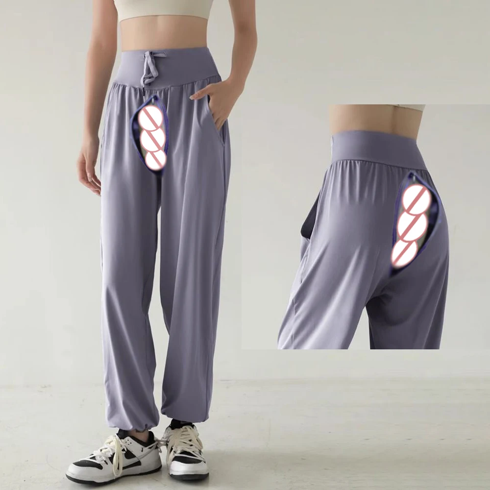 

Эротические бесшовные леггинсы с открытой промежностью, женские штаны для спортзала, дешевая модная женская одежда для фитнеса, летние брюки большого размера для йоги