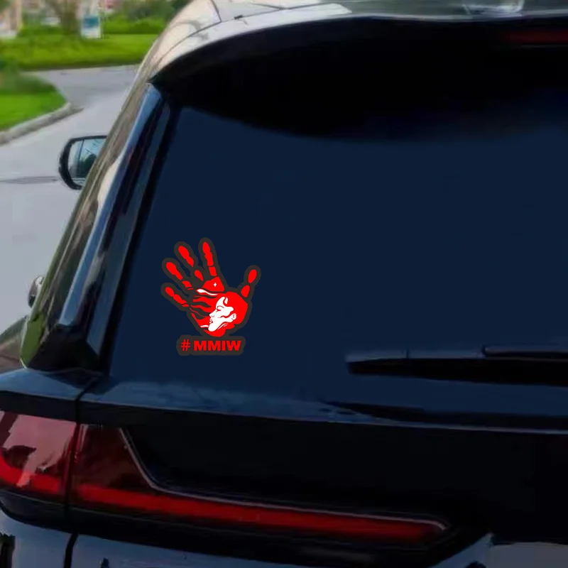 1個 # MMIW アクティビズム ビニール デカール - インディジェナス・ライトズ・アウェアネス・ステッカー（社会正義のための壁/ラップトップ/車の窓/水筒用）