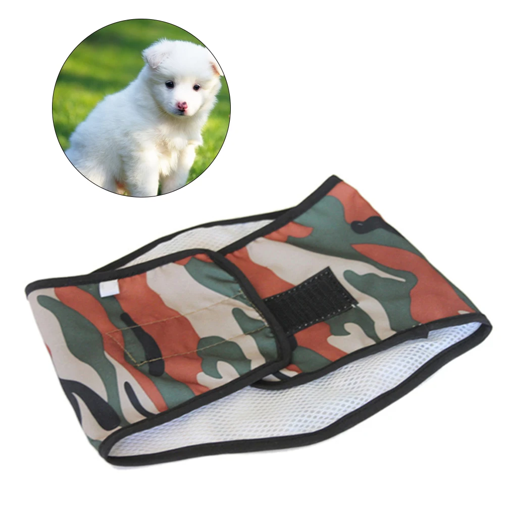 

Pet Dog Diaper Sanitary Physiological Pants Washable Male Dog Shorts Panties Menstruation Underwear Size S (Camouflage)