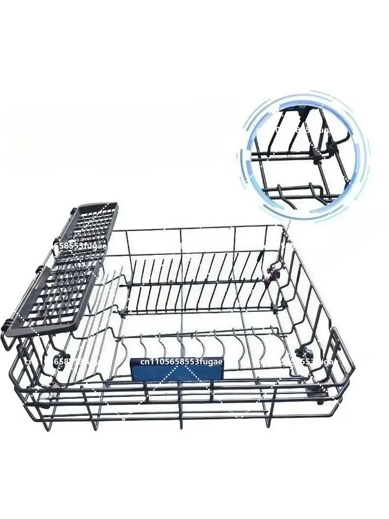 Blue Dishwasher Basket Chopstick Holder Dishware Organizer for Sink Cabinet Cupboard