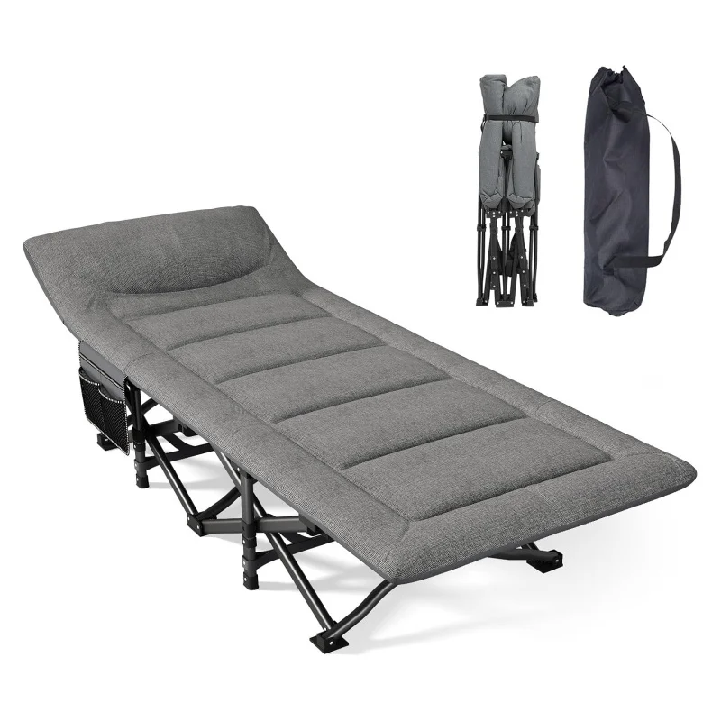 

Adults Folding Sleeping Cot Portable Camping Cot Camping Home Office Travel Camping Cot Bed