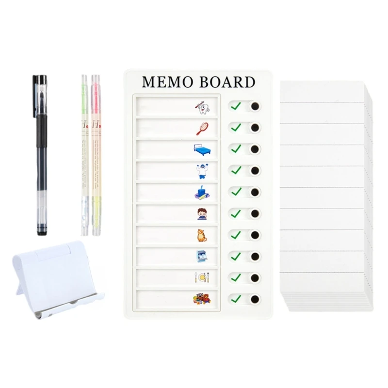 Portable Chore Chart for Kid, Chore Behavior Reward Chart Daily Routine Checklist Task Board for Daily Planning