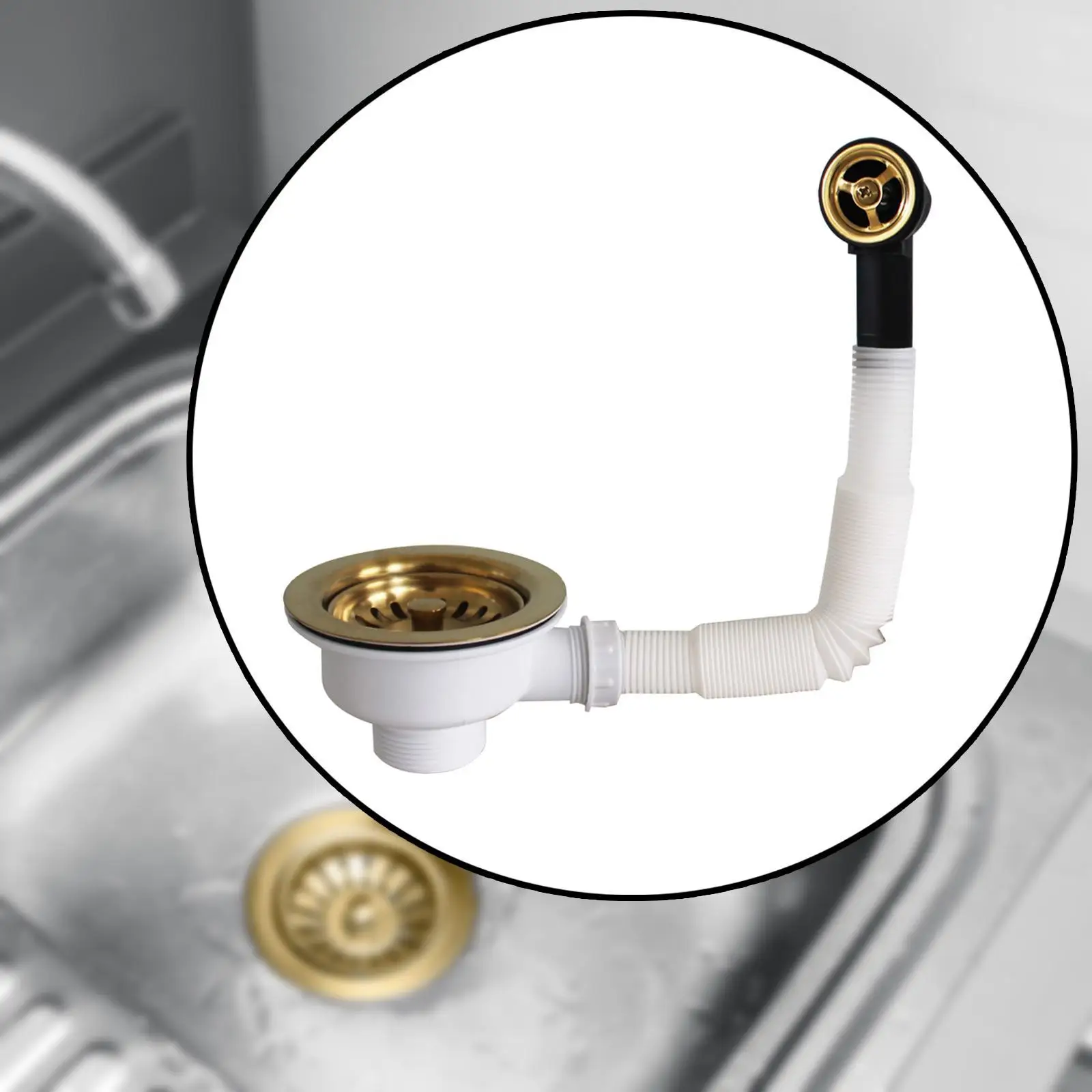 

Kitchen Sink Strainer Multipurpose Easy to Clean Food Strainer for Home