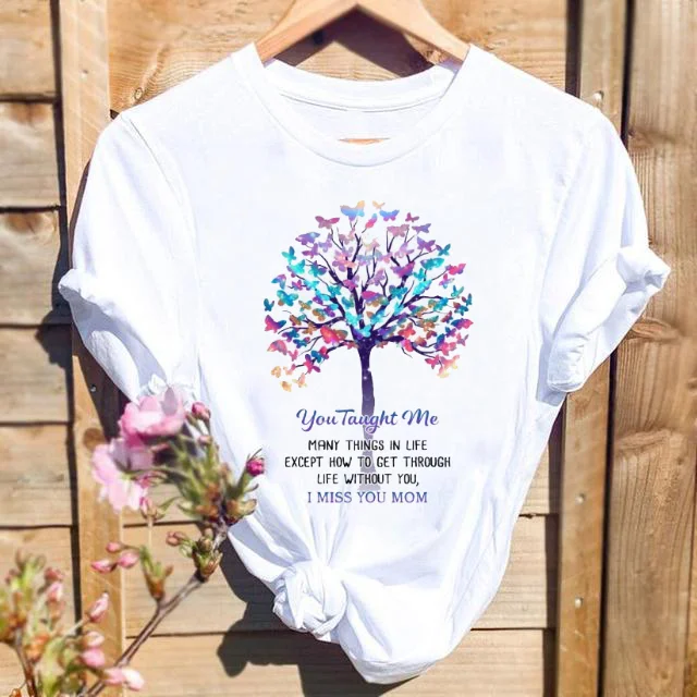 Odzież Casual T-Shirt Top Damska podstawowa moda Okrągły dekolt Wzór owocowy T-shirt z tkaniny poliestrowej T-shirt z nadrukiem z krótkim rękawem