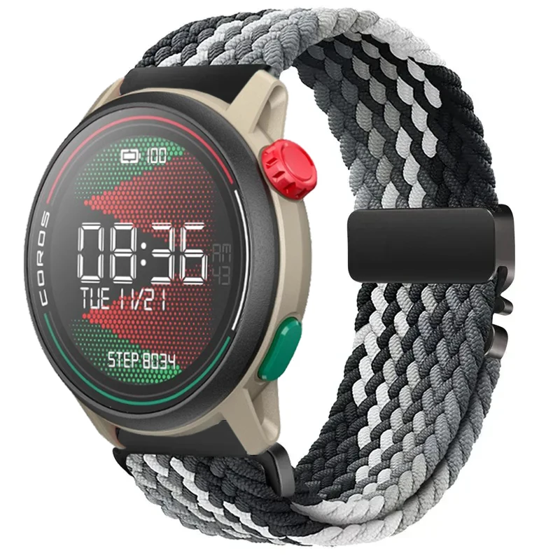 حزام مشبك المظلة المضفر لساعة COROS APEX 4 42mm-2 Pro من النايلون لساعة Suunto Vertical 2-1/Race 2/S CMF 3 Pro #4
