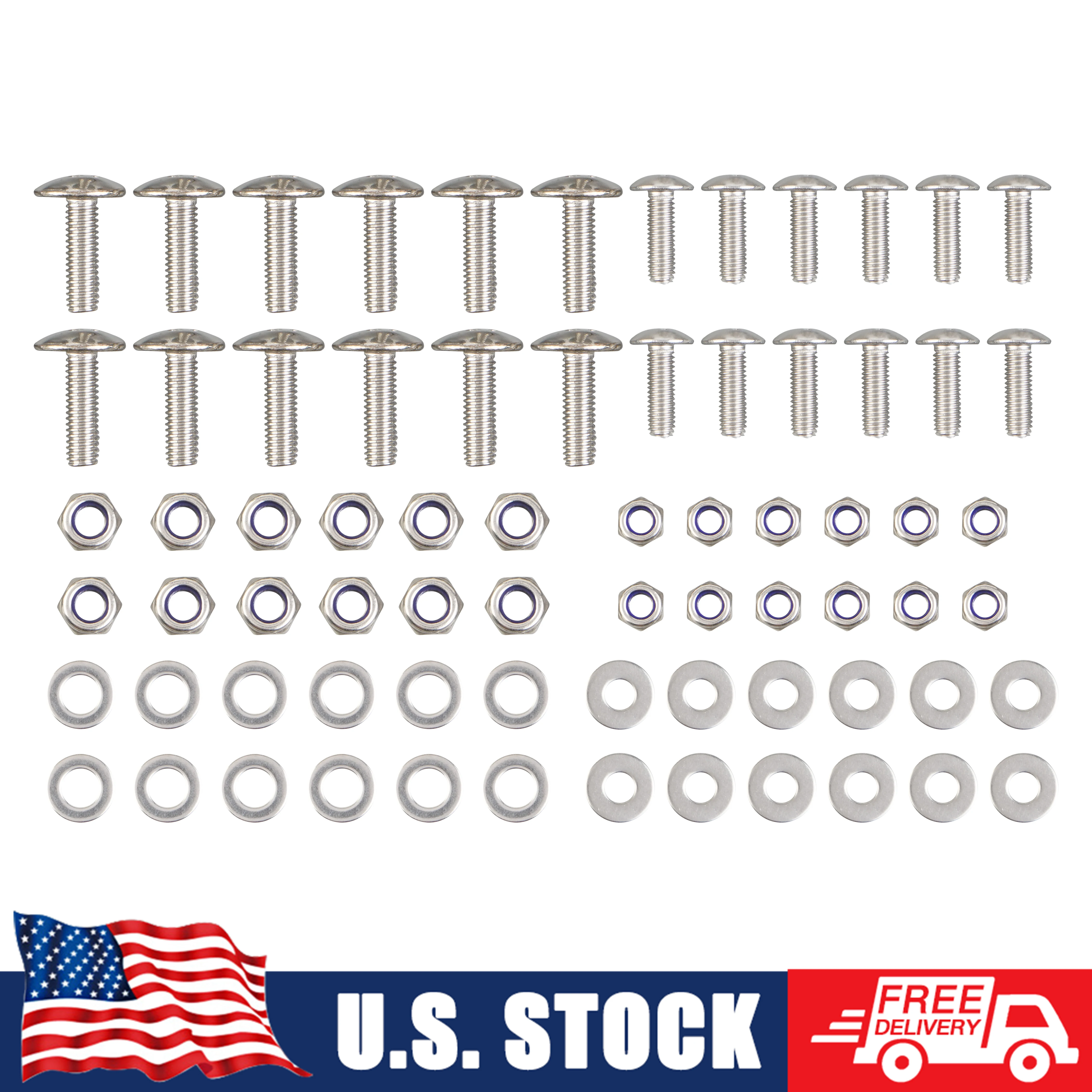 

(Склад в США) YFS200 ATV, болты, гайки, шайбы, комплект для Yamaha Blaster 200 1988-2006, аксессуары из нержавеющей стали с ЧПУ