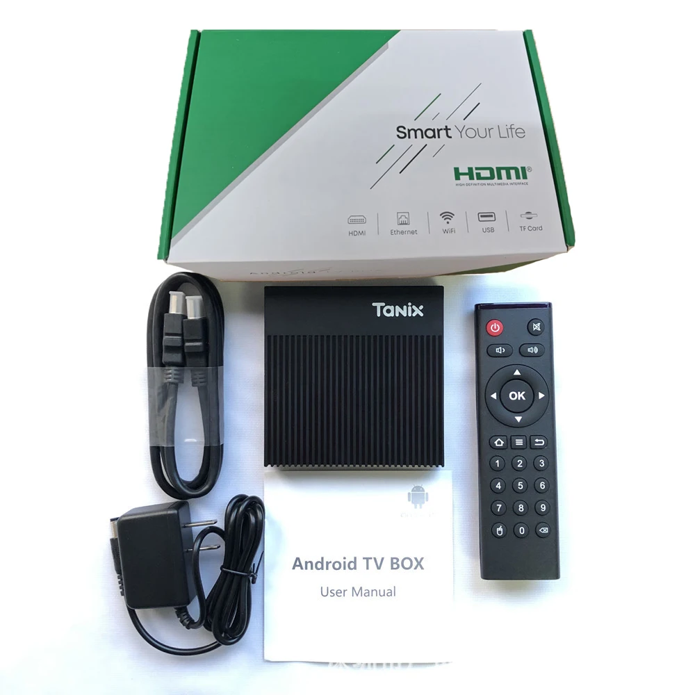 Tanix X4 Smart Android TV Box Amlogic S905X4 Android 11.0 4GB RAM 32GB/64GB ROM 2.4G&5G Wifi 100M LAN Set Top Box Media Player