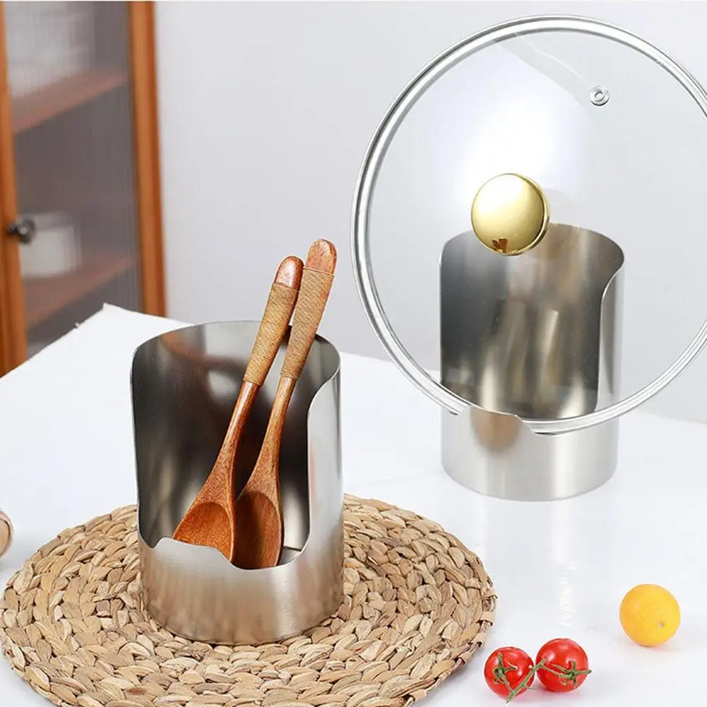 Stable vertical lid holder