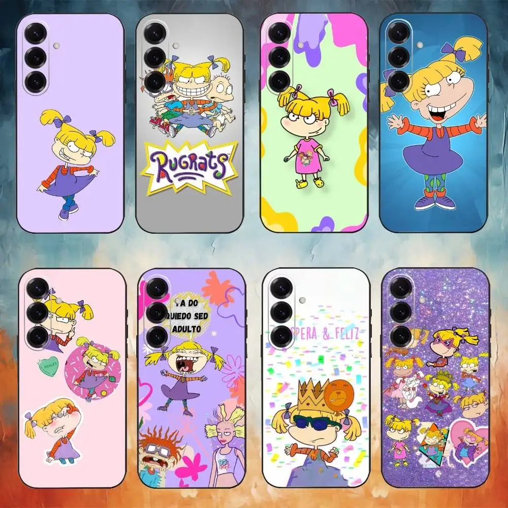 

R-Rugrat Chuckie A-Angelica Phone Case For Samsung Galaxy A73,A72,A71,A70,A53,A52,A51,Others Soft Black Cover