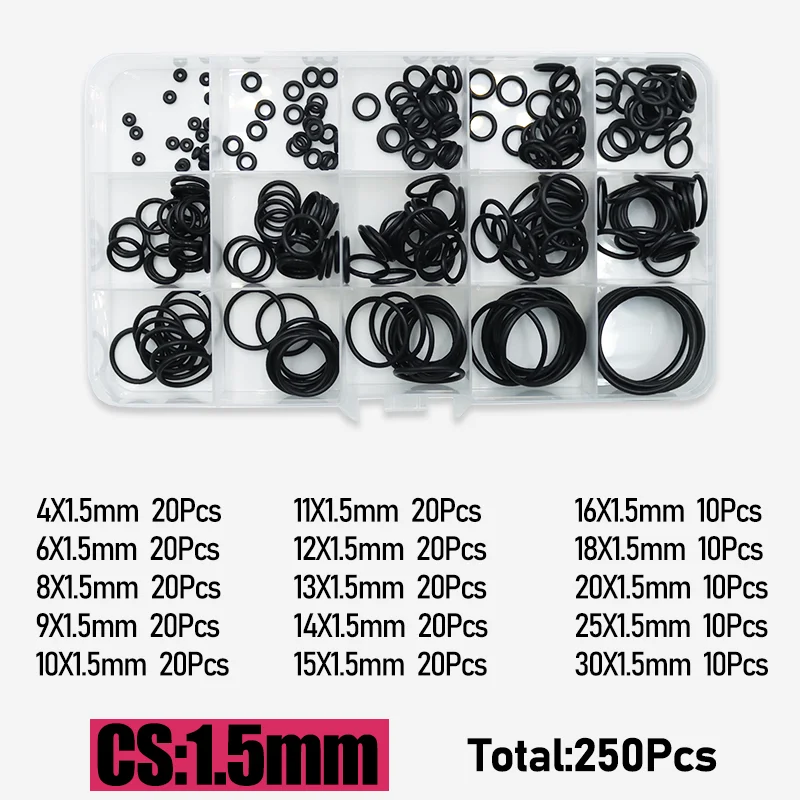 3230p O-Ring Nitrilkautschuk O-Ring NBR Dichtung Dichtung O-Ring CS 1/1,5/2,0/2,4/3,1/4,0 mm Auto Auto Fahrzeugreparatur Ölbeständiger O-Ring – Detail 12