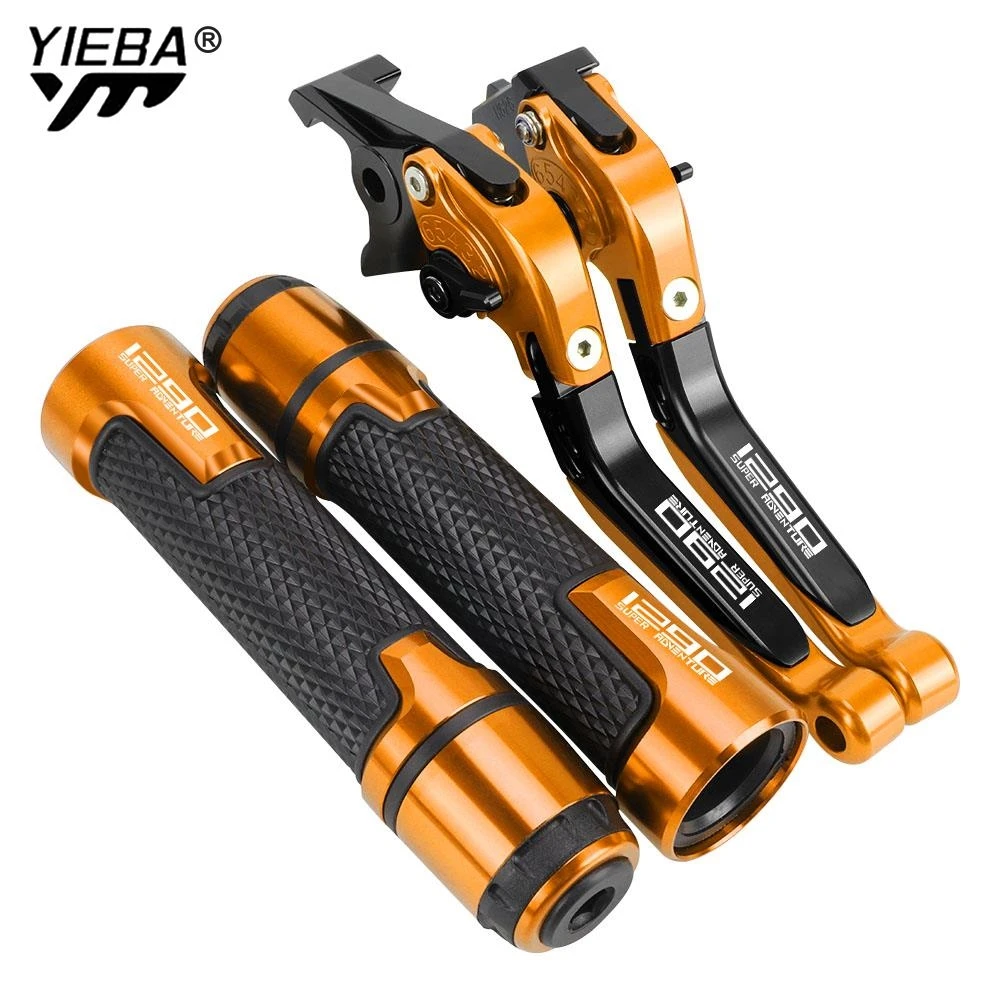 

FOR 1290 Super Adventure S / T / R 2015-2023 2020 2021 2022 Motorcycle CNC Adjustable Brake Clutch Levers Handbar Ends Grips