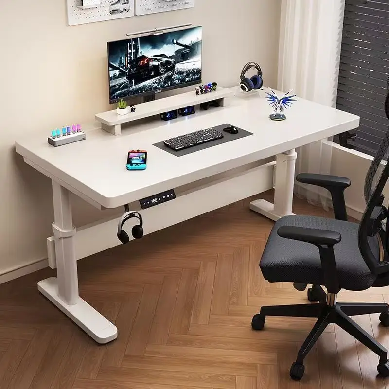 Standing Computer Desk Electric Adjustable Stand Up Controller Ergonomic Computer Desk with Splice for Home Office Laptop Table