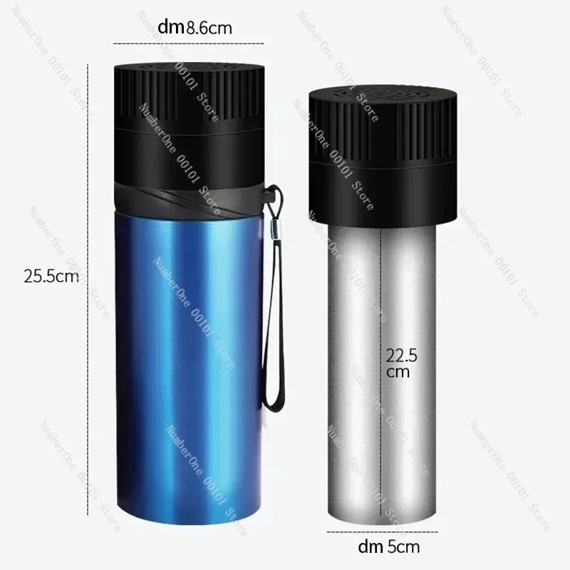 900mL LCD Insulin Cooler Cup Portable Medical Refrigerator for Drugs Beverages Mini Vacuum Flask with Temperature Display