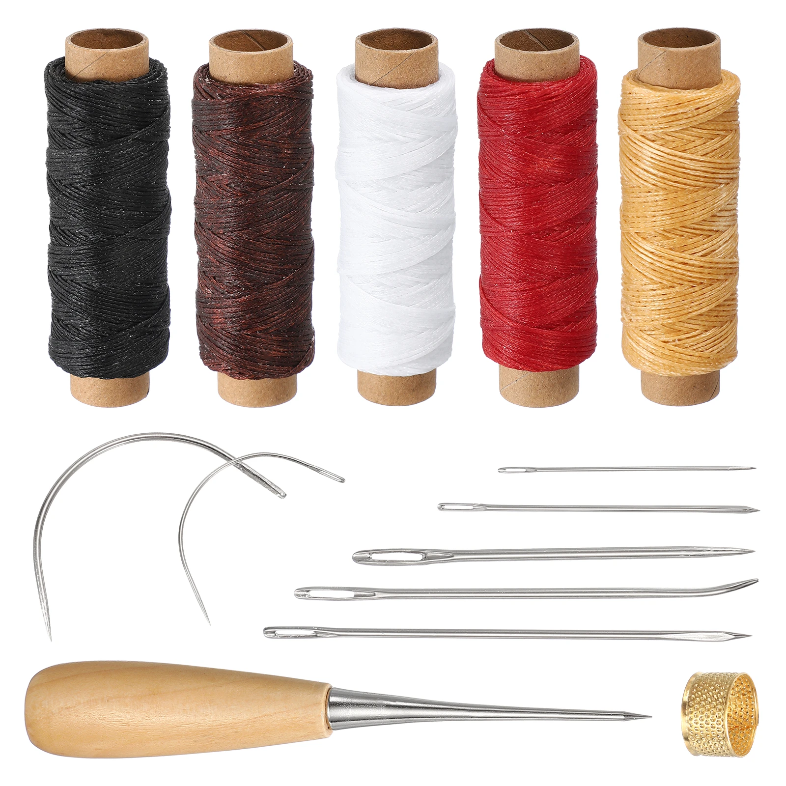 Leatherwork Thread - Fio Encerado, Cordão de 0,8mm 150D