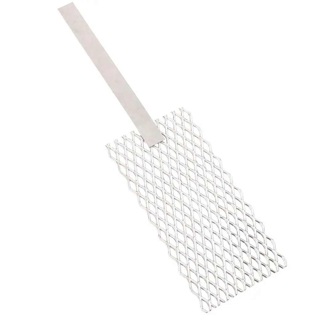 Titanium Alloy Mesh Plate with Handle Professional Jewelry Tool for Electroplating Jewelry Making and Gold Surface Protection