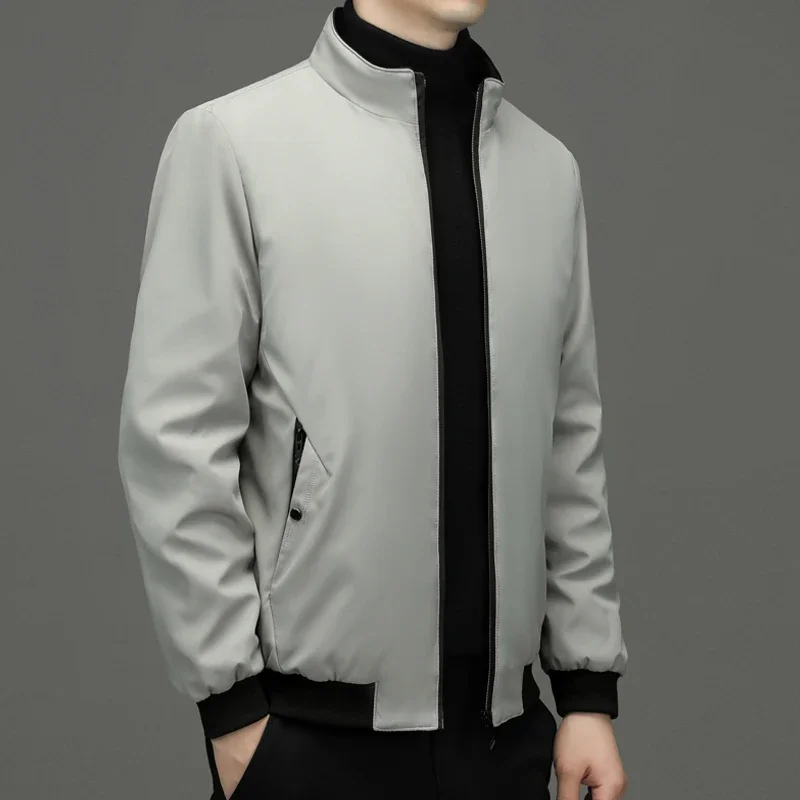 

Зимнее пальто для мужчин среднего и пожилого возраста, теплая зимняя куртка, мужской деловой повседневный пиджак, осенняя роскошная верхняя одежда