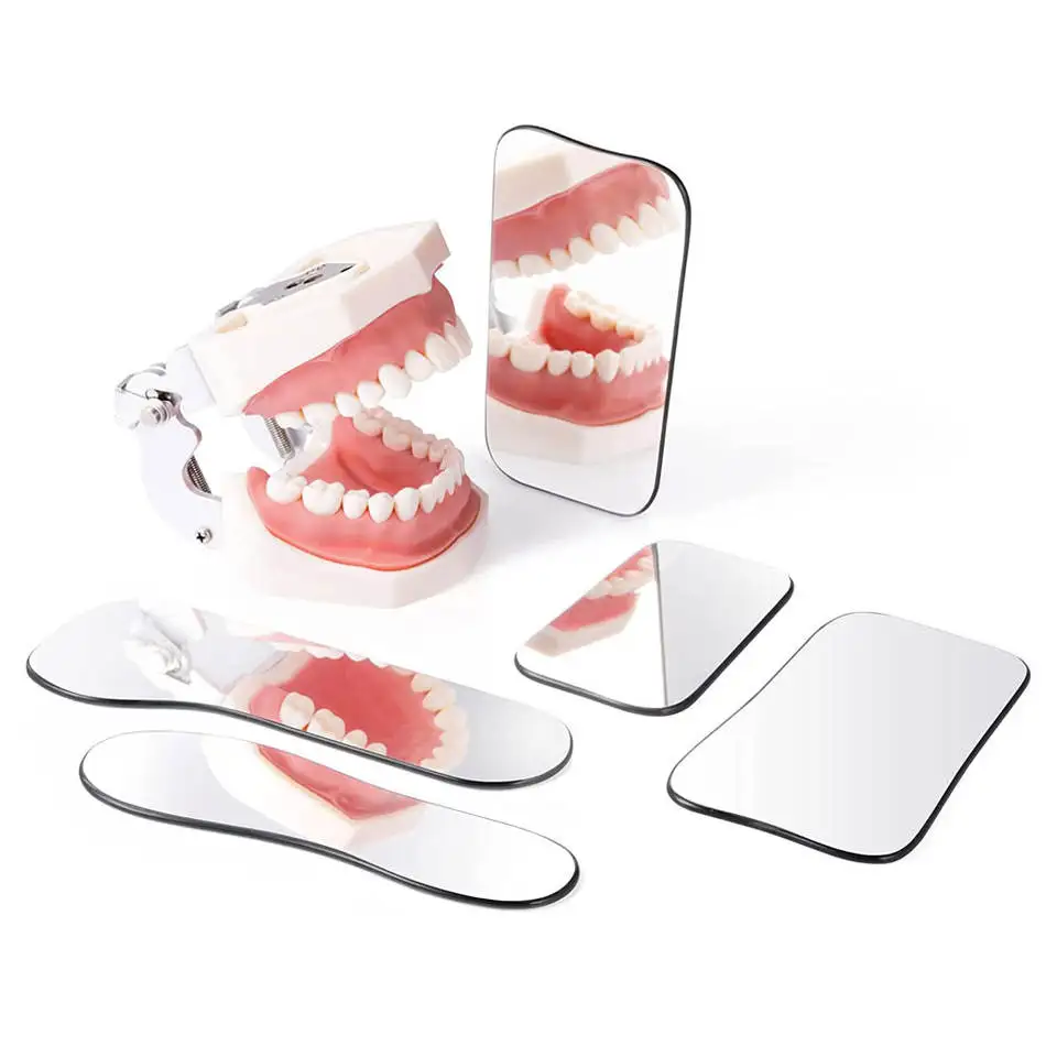 5Pcs Dental Mirror Photography Double-Sided Mirrors Dental Orthodontic Tools Glass Material Dentistry Reflector Intra Oral