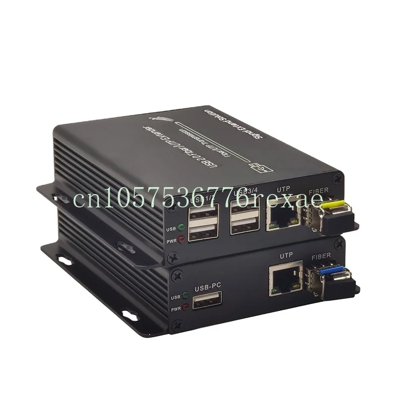 Support All Kinds Of Usb Devices Utp Video Signal Ethernet Extender Good Quality 4-port Usb 2.0 Over Fiber/utp Extender