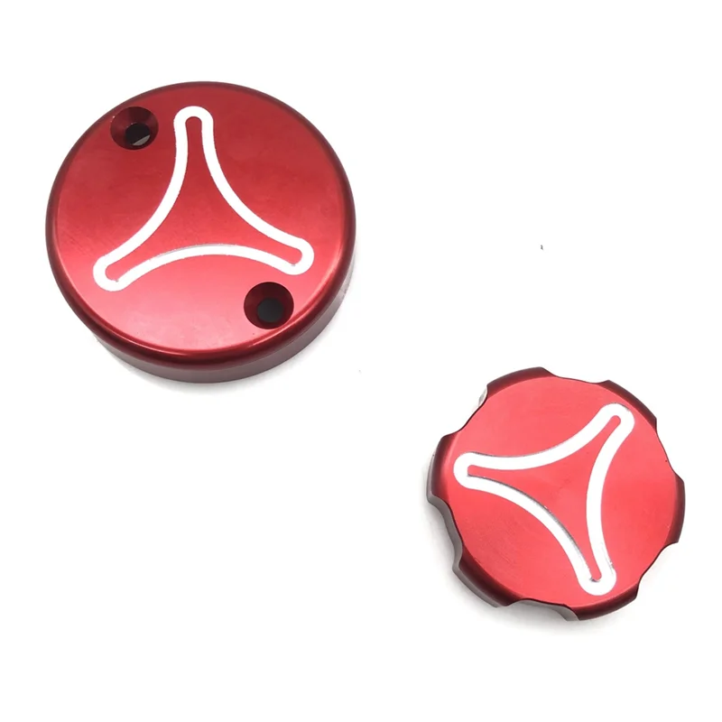 Motorcycle Brake Fluid Reservoir Liquid Protective Cap Cover For 748 916 PANIGALE V4 HYPERMOTARD 950 Red