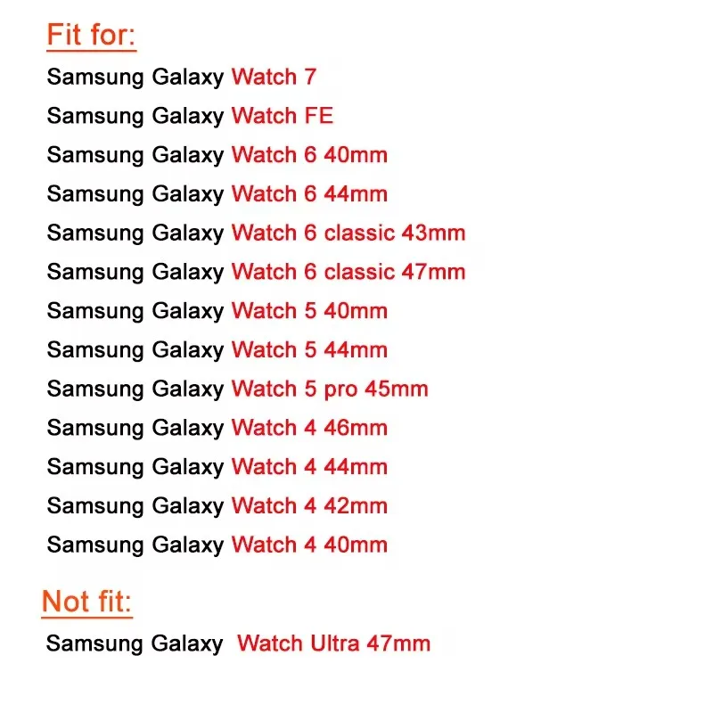 サムスンギャラクシーウォッチ用シリコンウォッチバンド、スポーツブレスレット、クラシックストラップ、7 fe、6、5、4、44mm、40mm、5プロ