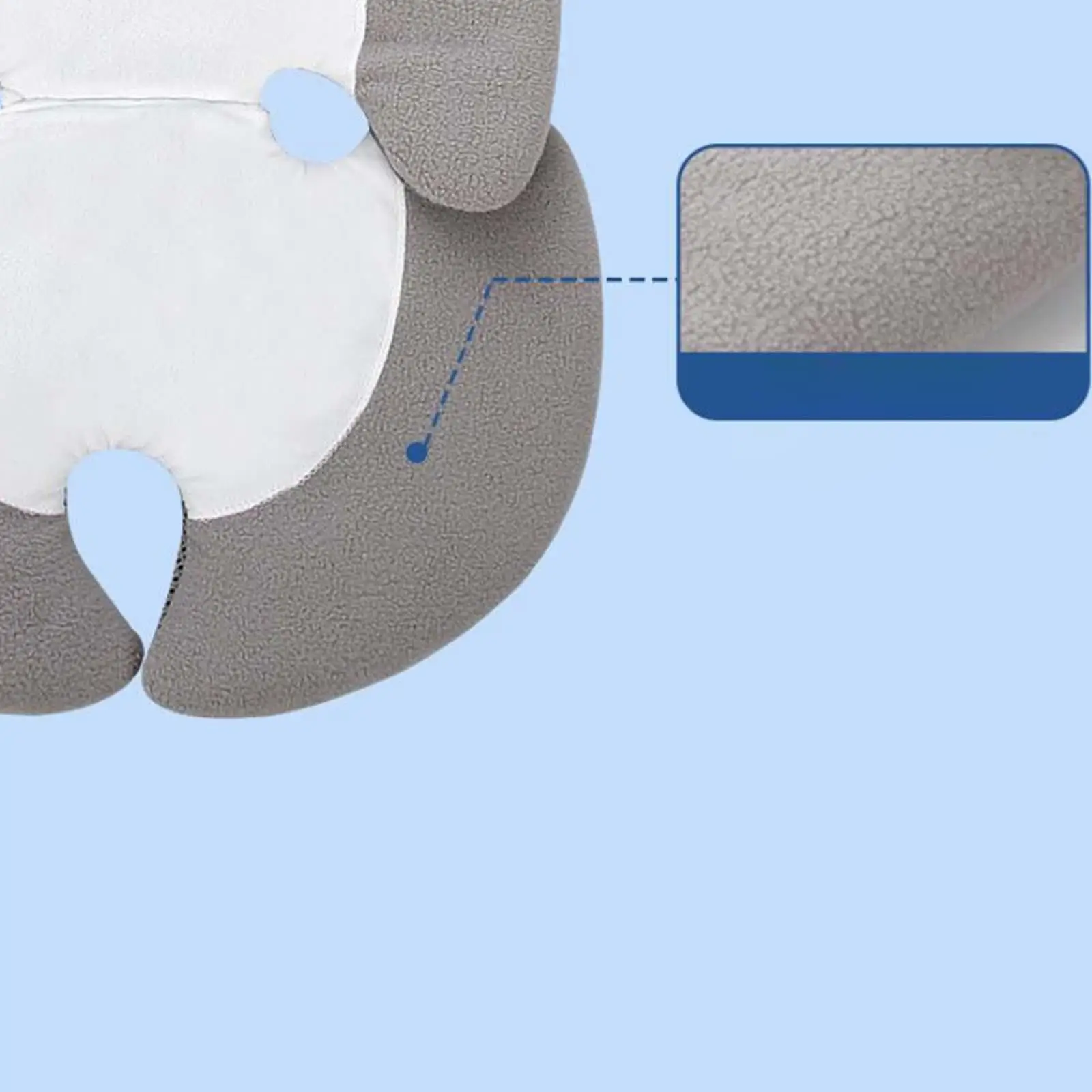 Almofada para Carrinho de Bebê, Forro Confortável, Multifuncional e Respirável