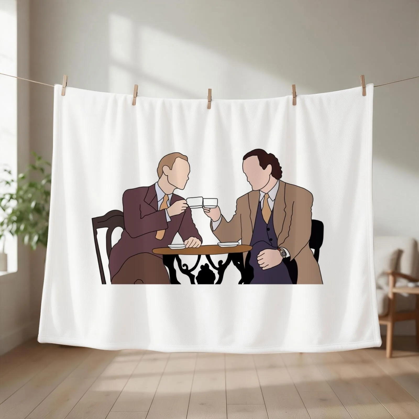 niles and frasier Throw Blanket couch cozy soft plush fuzzy picnic outdoor blanket