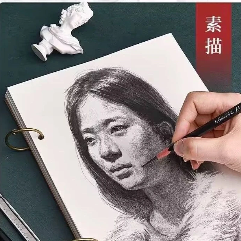Square Detachable Art Book Sketching Sketching Book 40 Blank Pages Graffiti Drawing Book Student Portable Art Supplies
