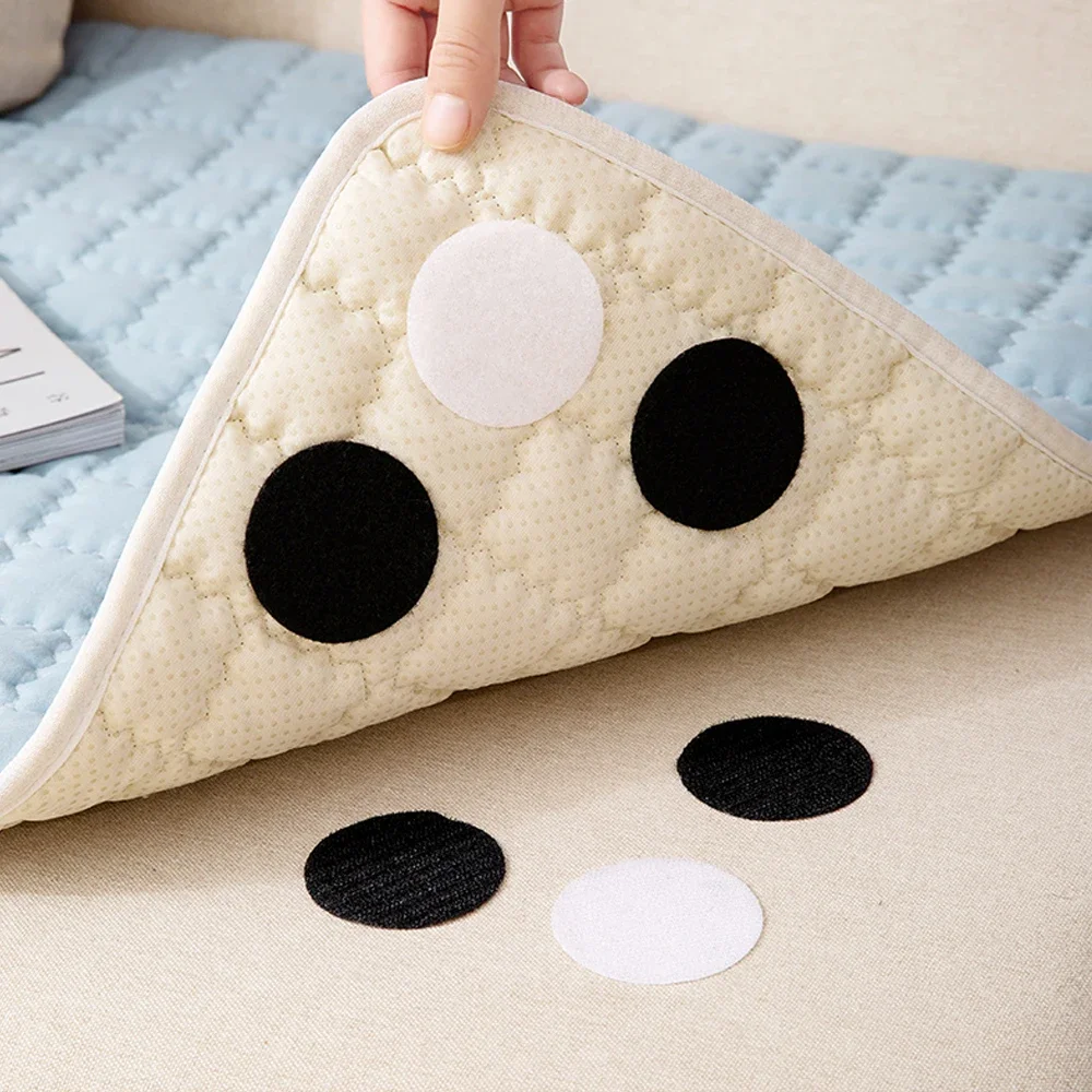 5/20 Pairs Bed Sheet Fixing Stickers Sofa Cushion Holder Self-Adhesive Fastener Tape DIY Sofa Mat Carpet Anti Slip Mat Hook Loop