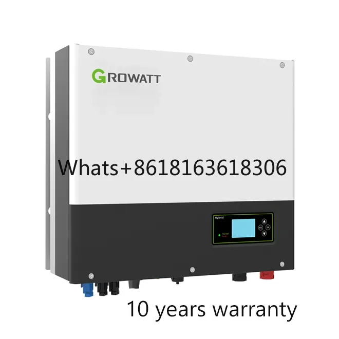 Growatt 10KW อินเวอร์เตอร์พลังงานแสงอาทิตย์ไฮบริด BH-UP 10000TL3สามเฟสแรงสูงพร้อม WIFI