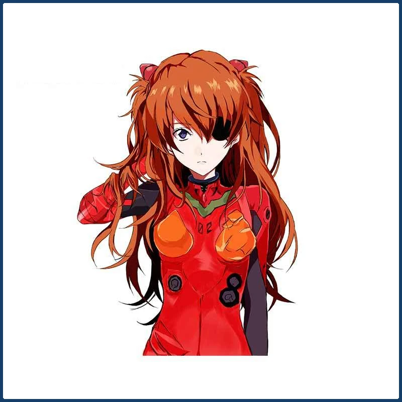 

Anime Girl Decal Asuka Langley Soryu Decal Cartoon Sexy Girl Stickers Laptop Decal Car Accessories 13X9.4CM