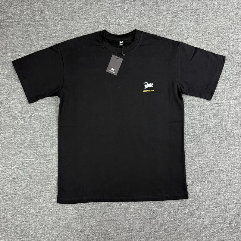 

Summer Loose Cotton Patta T-shirts Classic Letter Logo Print Roundneck Short-sleeved Men Women PATTA Top Tee