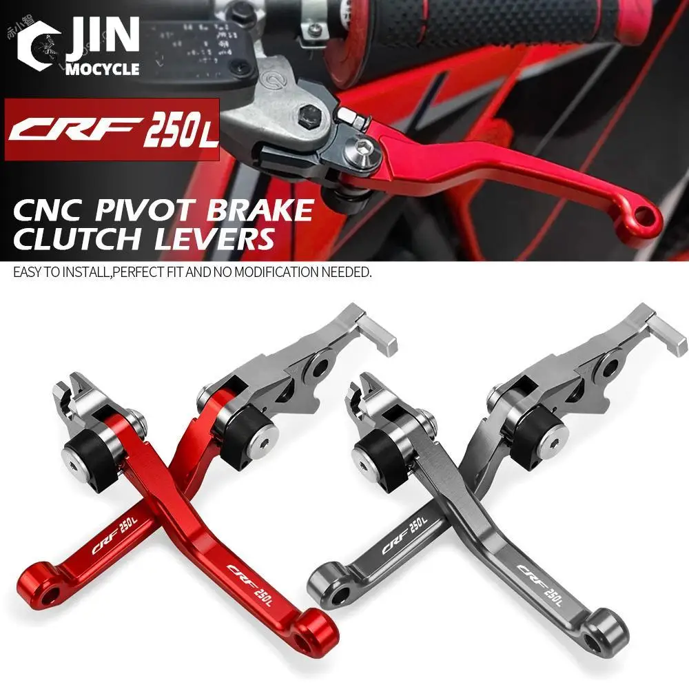 For HONDA CRF250L 2012-2021 2020 2019 2018 2017 Motorcoss Pit Dirt Bike Pivot Foldable Brake Clutch Levers With LOGO CRF250L