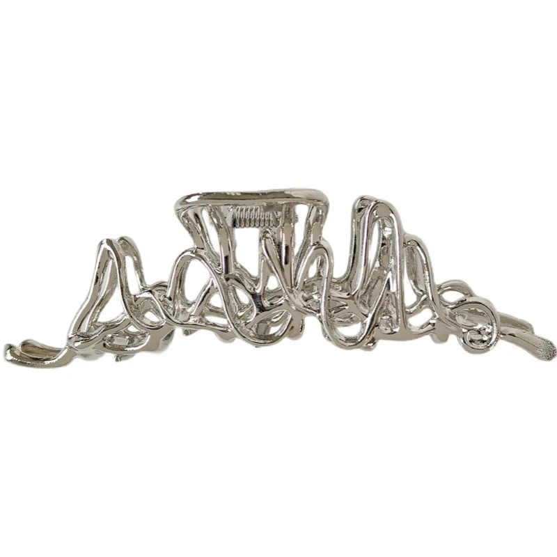 كشمير دبوس شعر معدني غير منتظم للنساء الجزء الخلفي من الرأس مع غطاء رأس بمشبك كبير للنساء هدية مجوهرات عصرية 2023