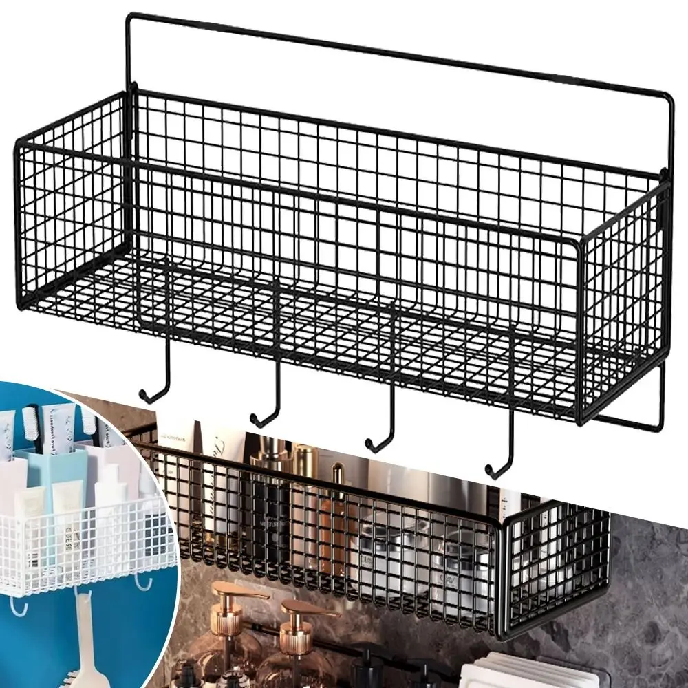 1 Stück Aufhängbares Badezimmer-Aufbewahrungsregal Wandmontage Küchen- und Badezimmerzubehör Badezimmer-Organizer