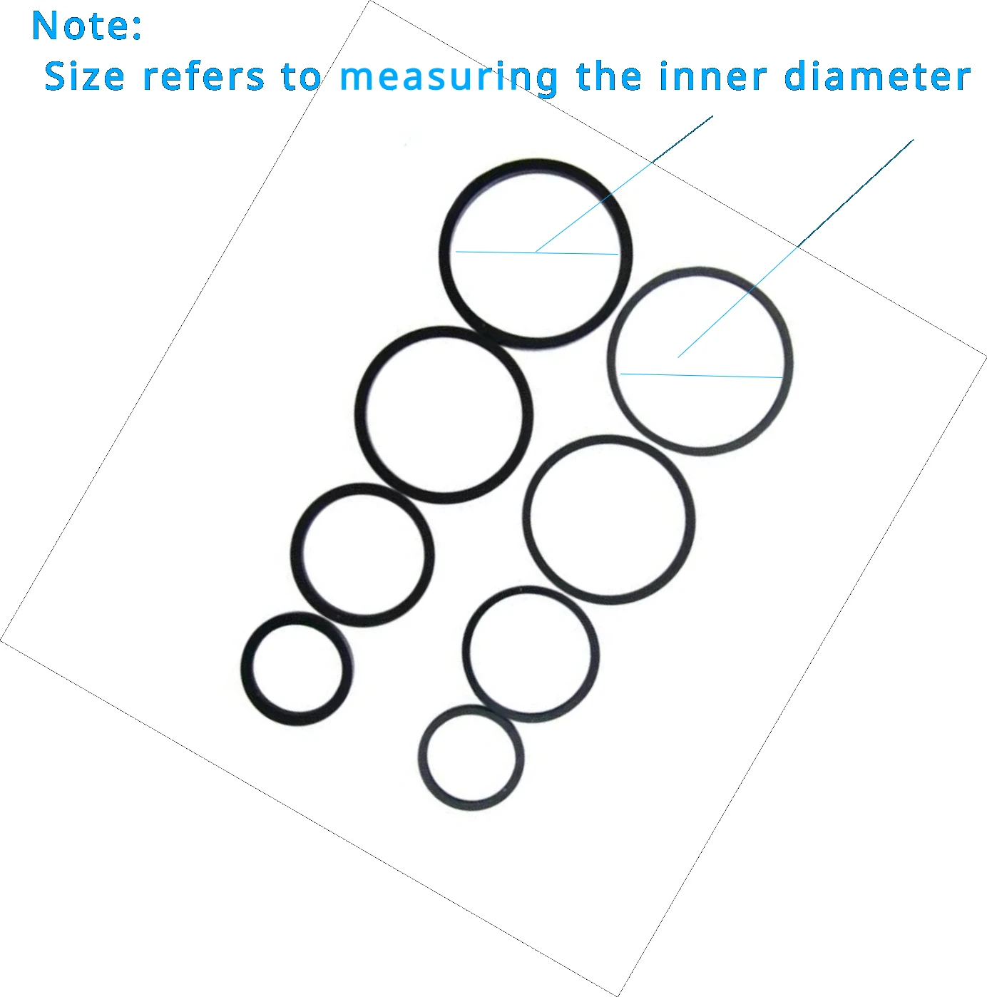 Motorcycle Electric Scooter Lower Pump Cylinder Piston Rectangular Ring Sealing Ring Dust-proof Ring Size Refers Inner Diameter