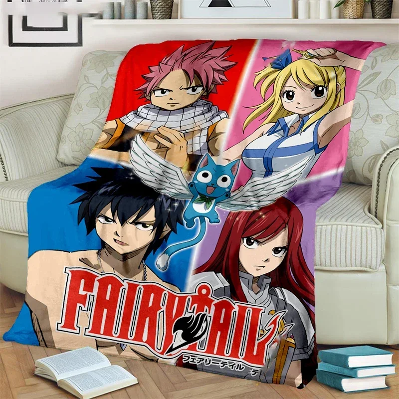 

Новое одеяло с 3D принтом в стиле аниме Fairy Tail, мягкое покрывало для дивана, флисовое одеяло, гобелен, легкие теплые одеяла для спальни