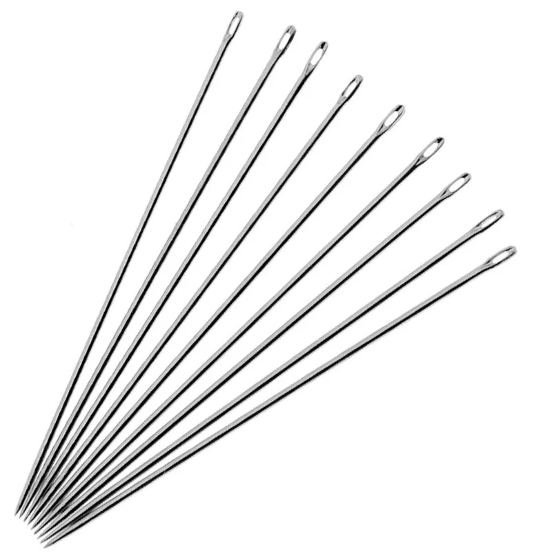 100Pcs Stainless Steel Small Eye Eye Sewing Needles Sewing Pins Set Home DIY Crafts Household Sewing Accessories 0.6-0.9mm