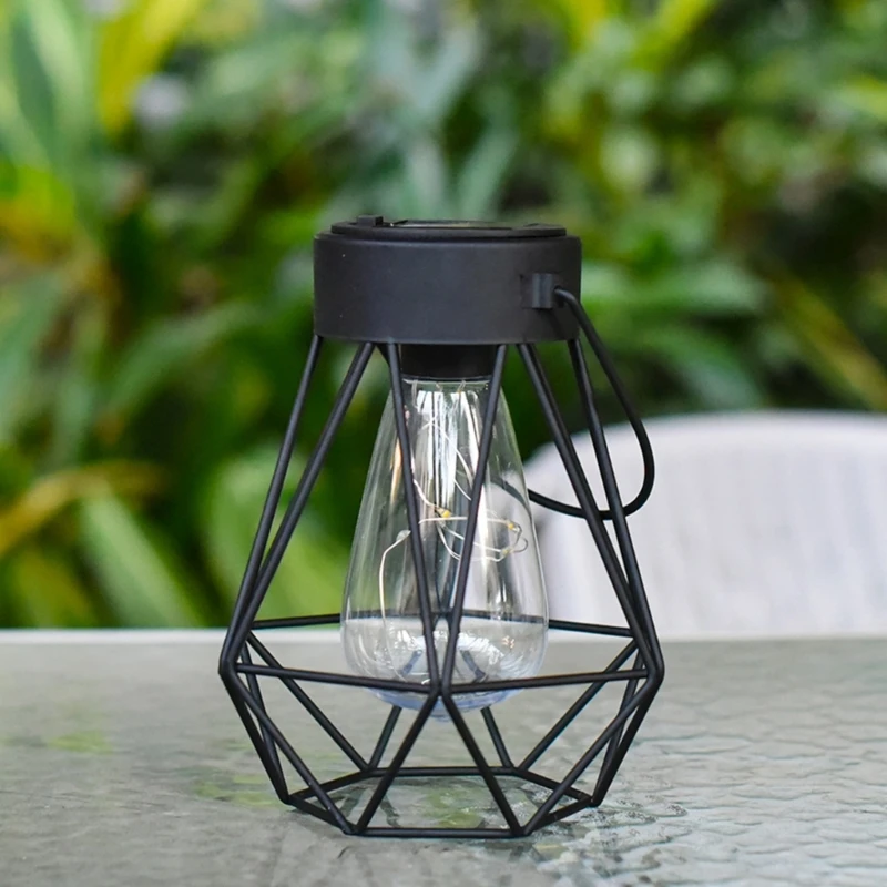 Lâmpadas movidas a energia solar ar livre pendurado luzes solares luzes do jardim ar livre decorações do jardim adequado