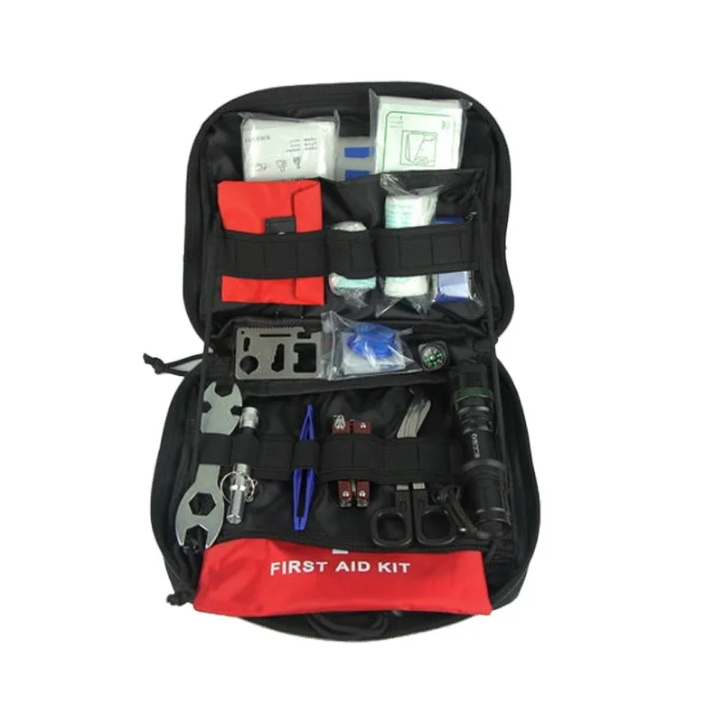 

‌Military Enthusiasts EDC First Aid Kit Bag Outdoor Camouflage MOLLE Organizer Pouch Hangable Pack Medical Pouch