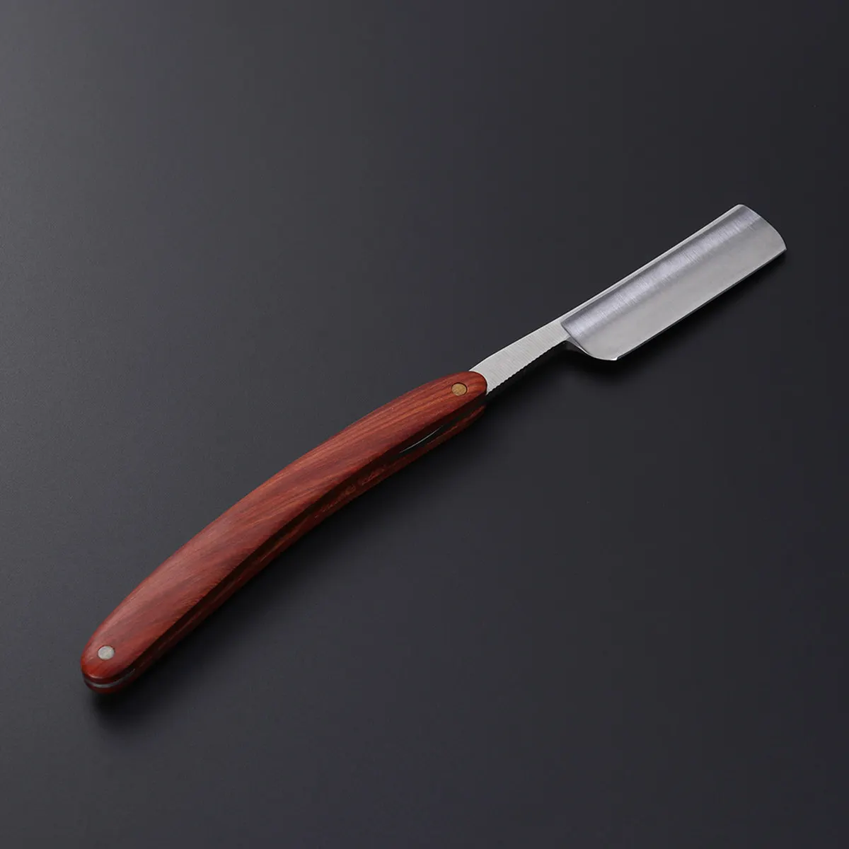 

Premium Stainless Steel with Natural Wood Handle Portable Manual Shaving Razor for Men Beard Sideburns Fine Hair