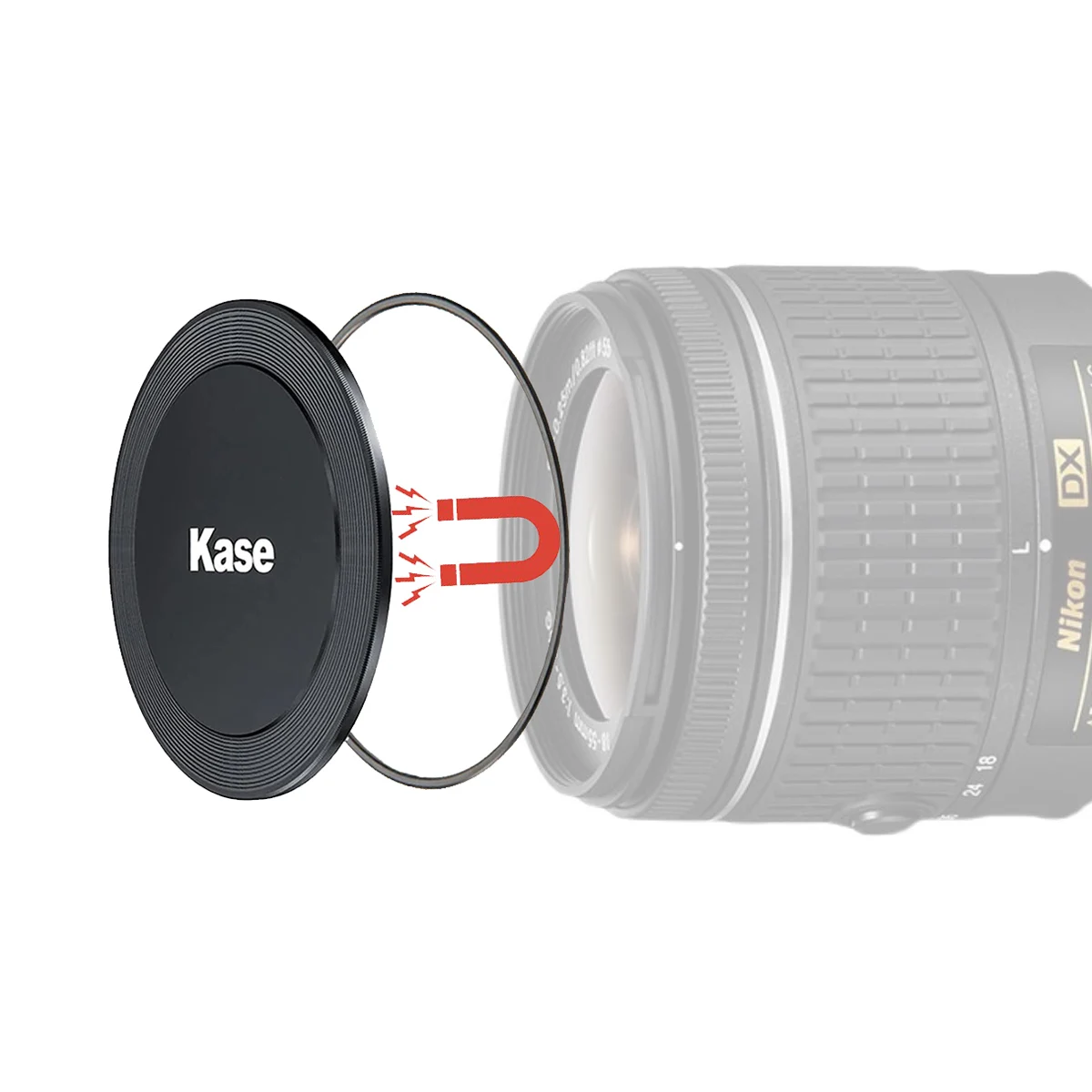 Kase Universal Magnetic Lens Cover for Cameras - Compatible with Wolverine ＆ Revolution ＆ Skyeye Magnetic System