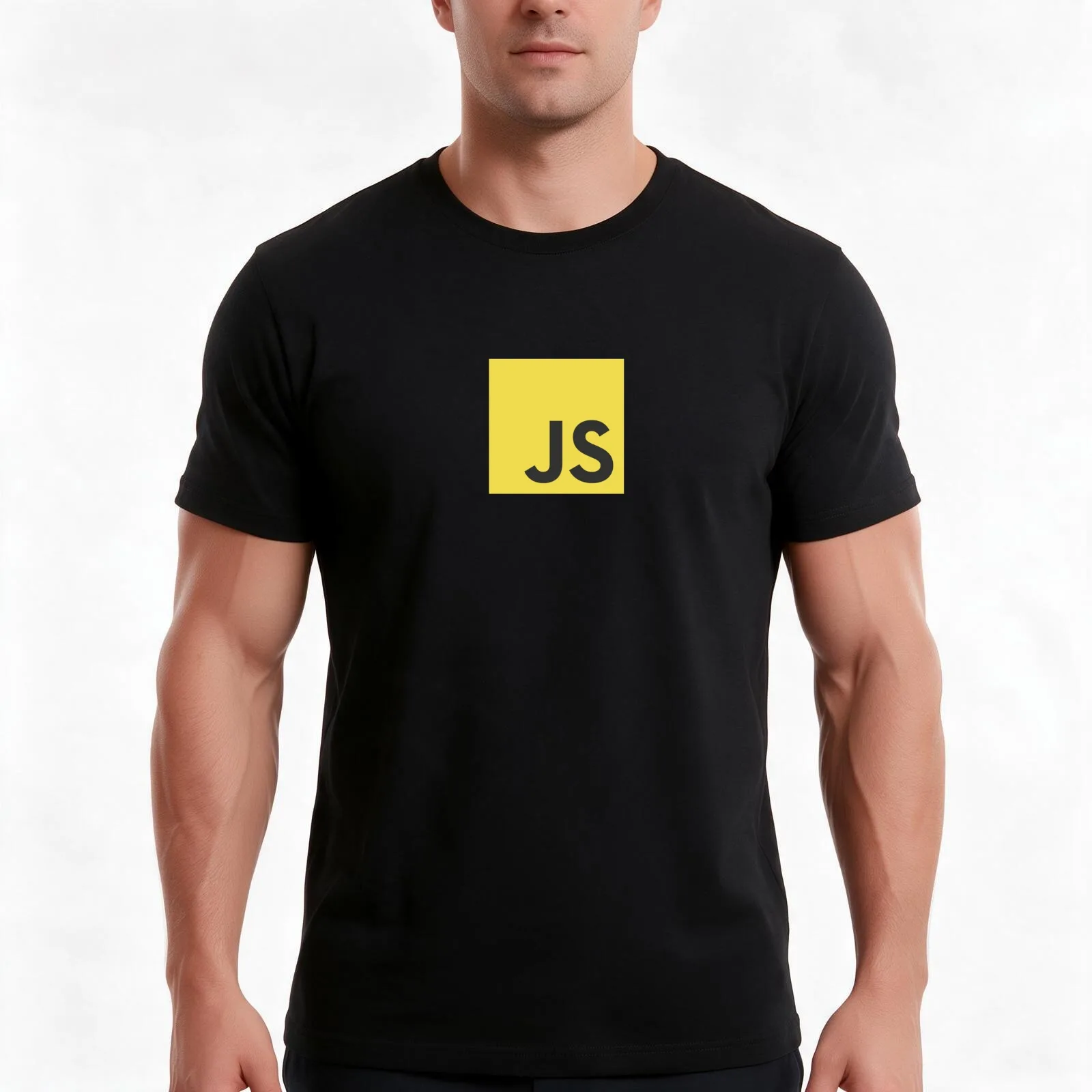 JavaScript T-Shirt, Summer Casual Cotton Tee, Oversized Streetwear Tops, Vintage Graphic Print, Loose Fit Short Sleeve