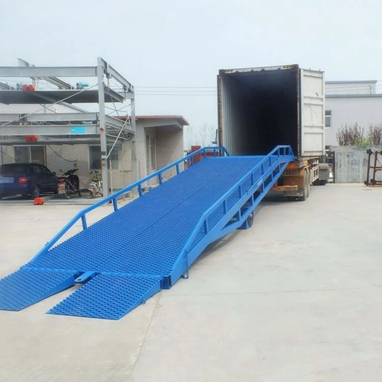 10000kg mobile hydraulic dock leveler/hydraulic lift/used mobile yard ramp